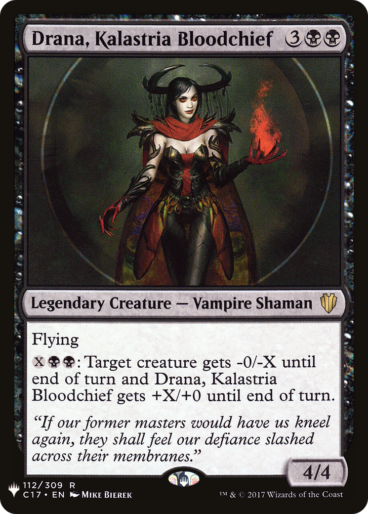 Drana, Kalastria Bloodchief (LIST-112/309) - The List