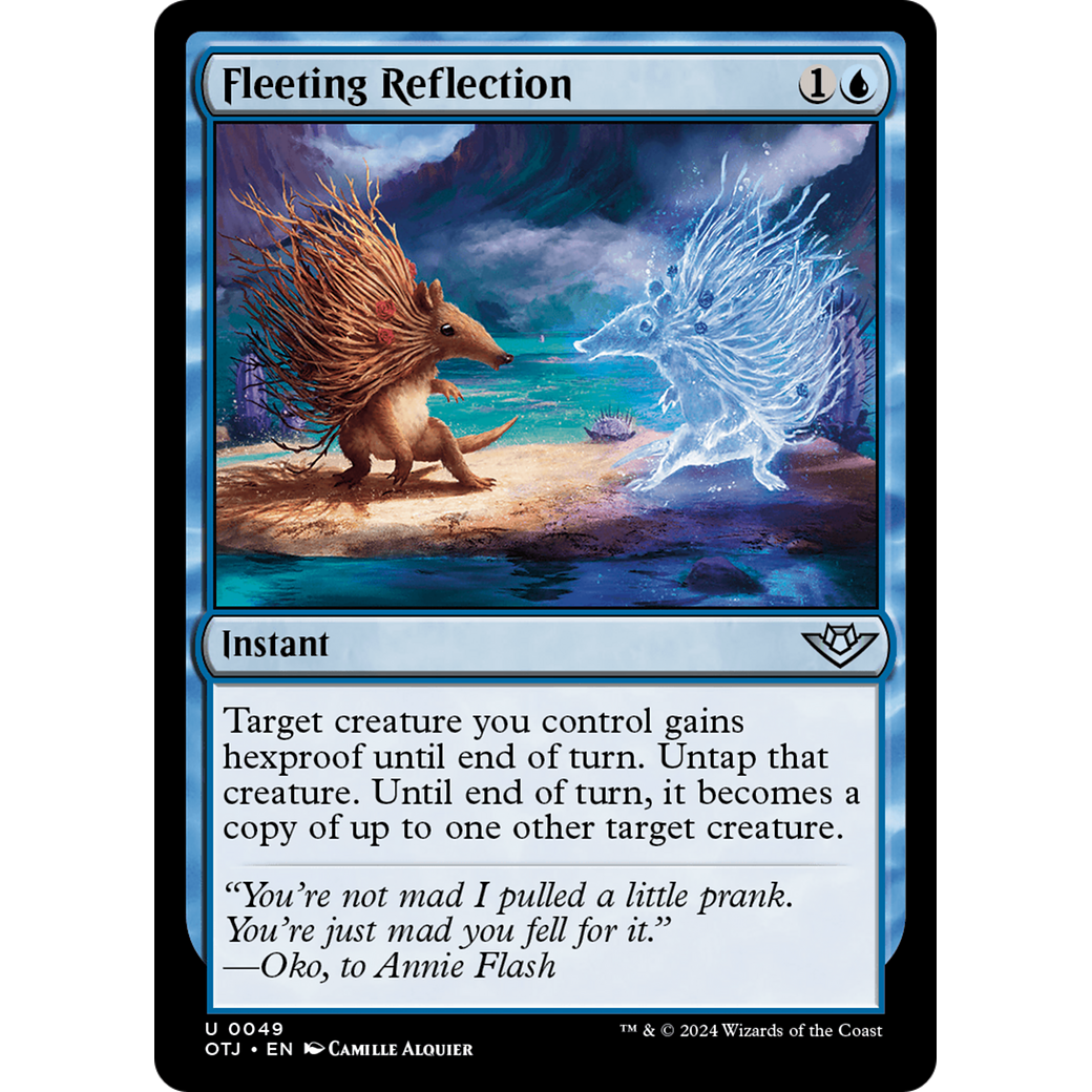 Fleeting Reflection (OTJ-049) - Outlaws of Thunder Junction Foil