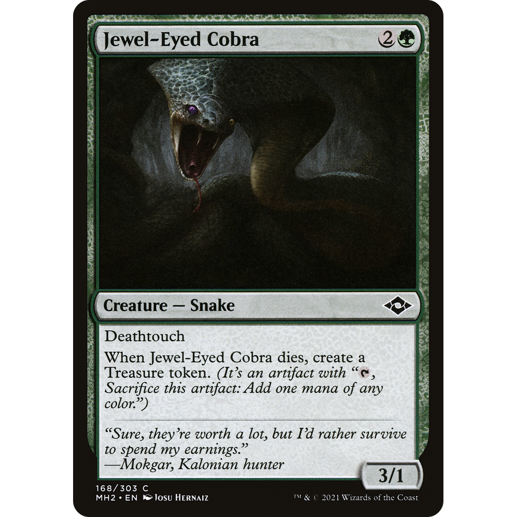 Jewel-Eyed Cobra (MH2-168) - Modern Horizons 2 Foil