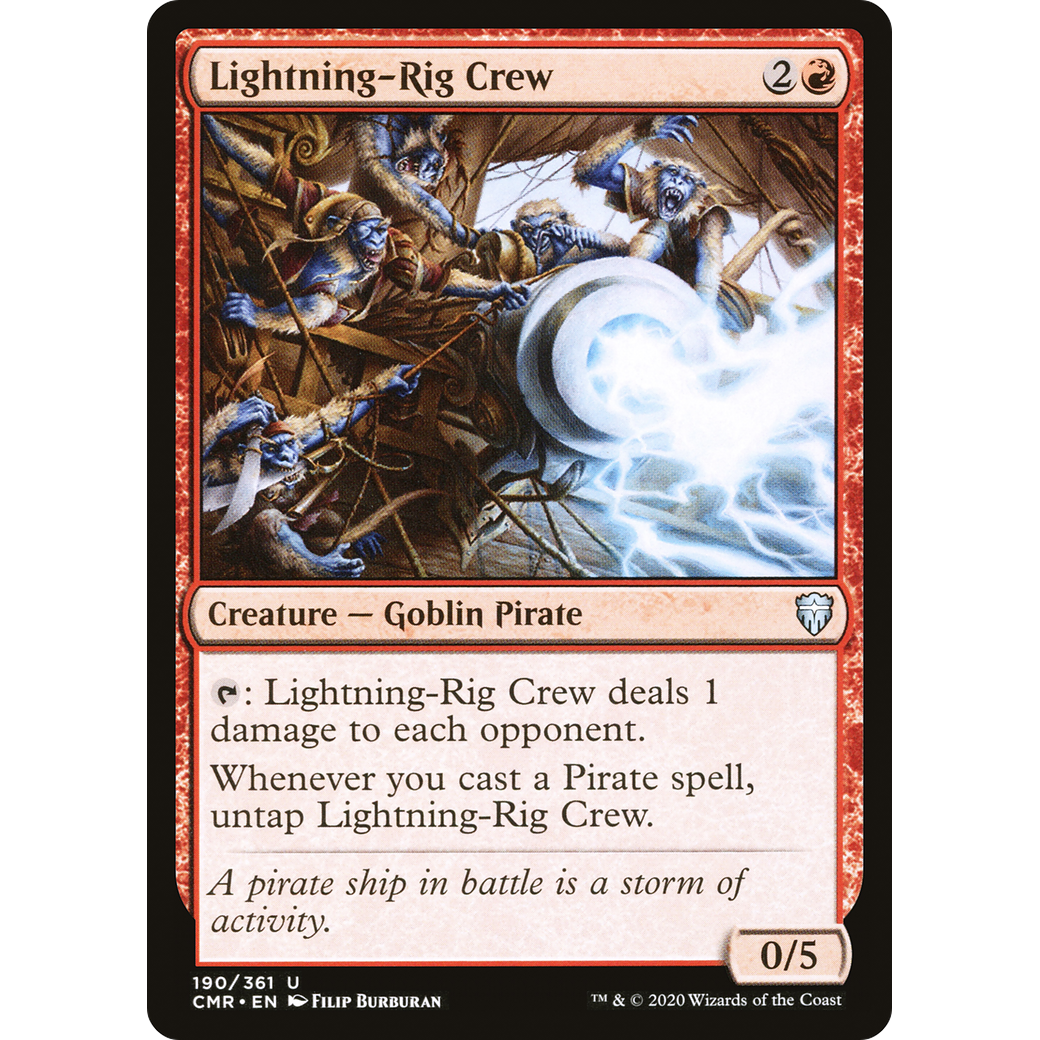 Lightning-Rig Crew (CMR-190) - Commander Legends Foil