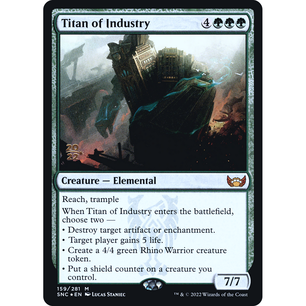 Titan of Industry (PRE-159) - Streets of New Capenna Promos Foil