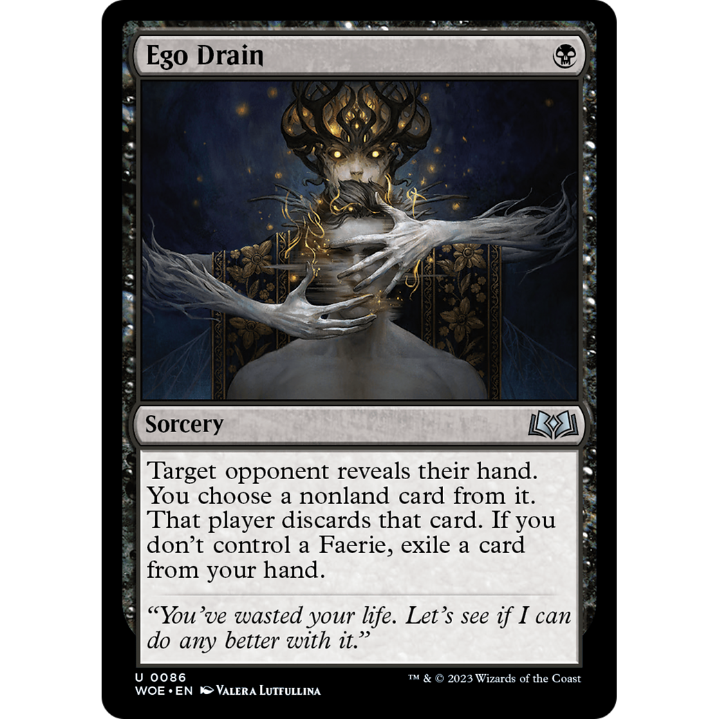 Ego Drain (WOE-086) - Wilds of Eldraine Foil