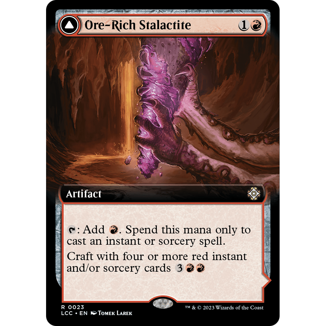 Ore-Rich Stalactite // Cosmium Catalyst (LCC-023) - The Lost Caverns of Ixalan Commander: (Extended Art)