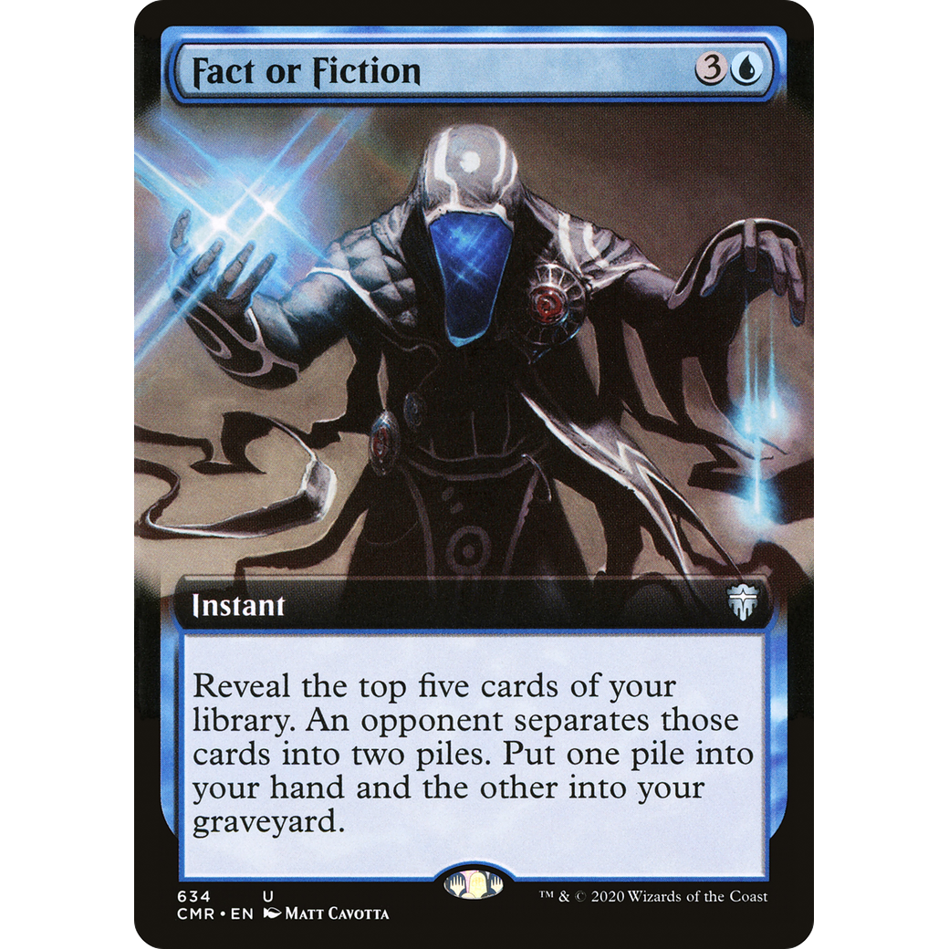 Fact or Fiction (Extended Art) (CMR-634) - Commander Legends: (Extended Art) Foil