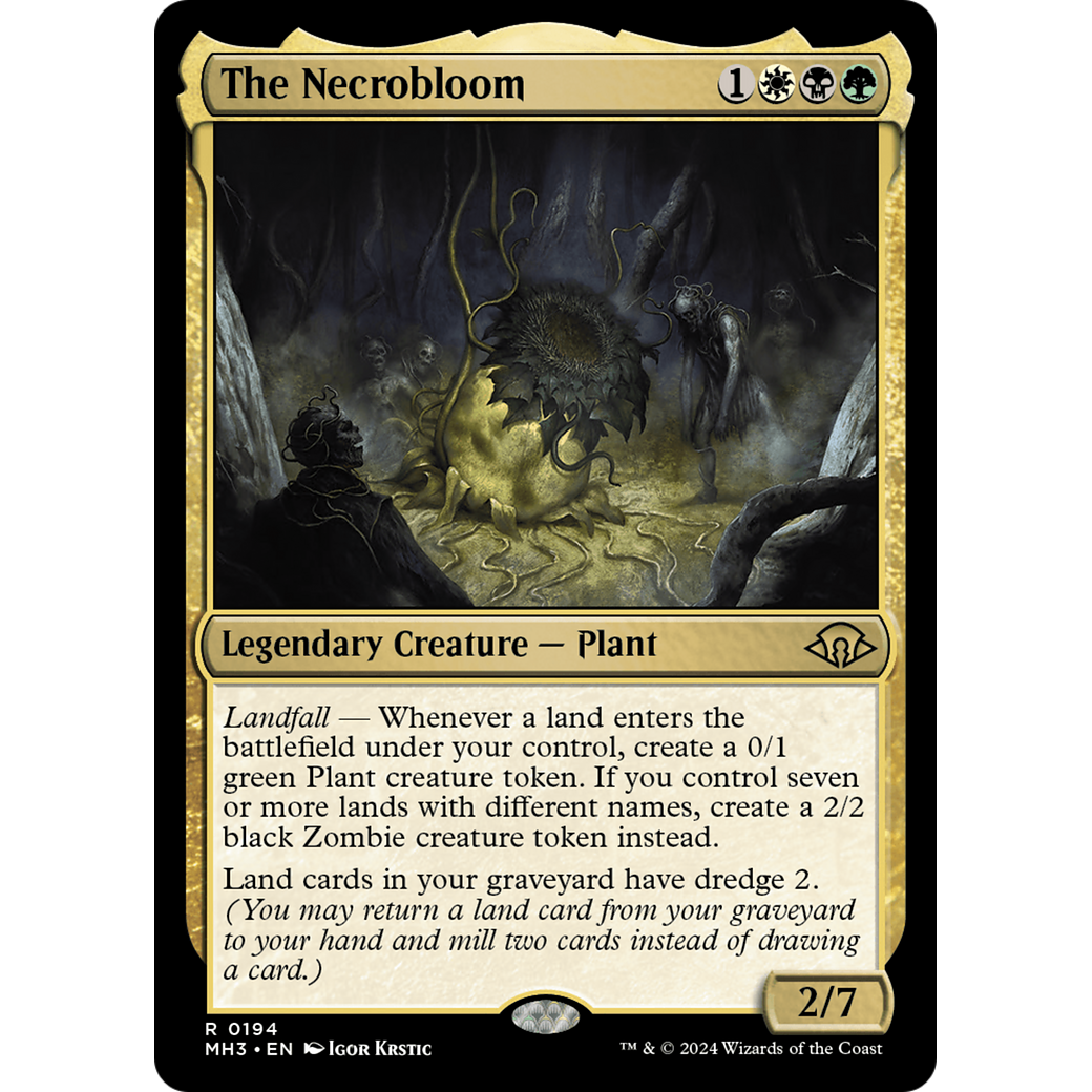 The Necrobloom (MH3-194) - Modern Horizons 3 Foil