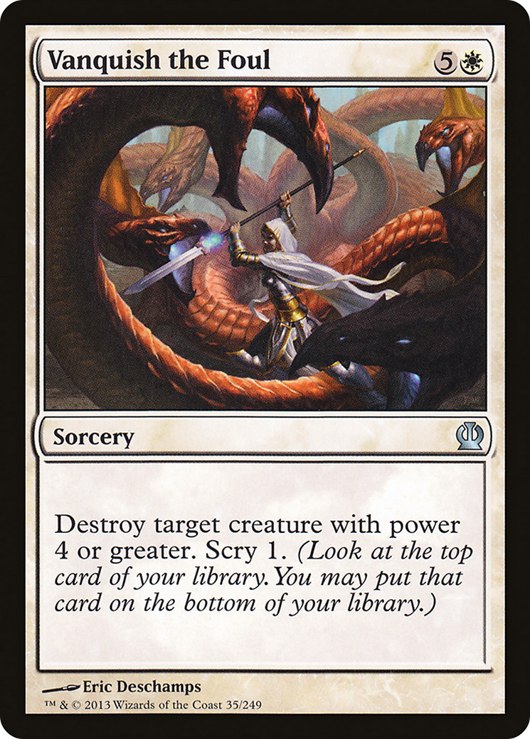 Vanquish the Foul (THS-035) - Theros Foil
