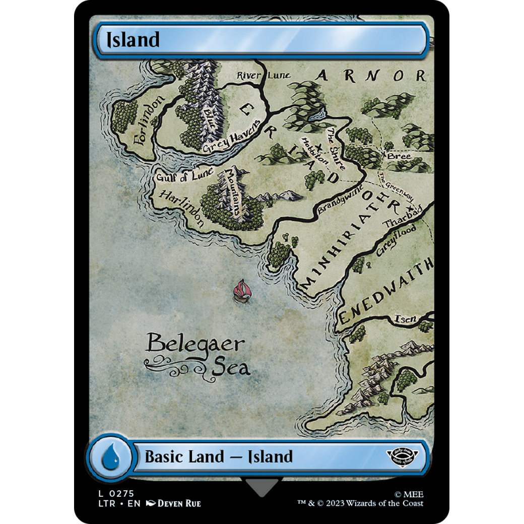 Island (LTR-275) - The Lord of the Rings: Tales of Middle-earth Foil