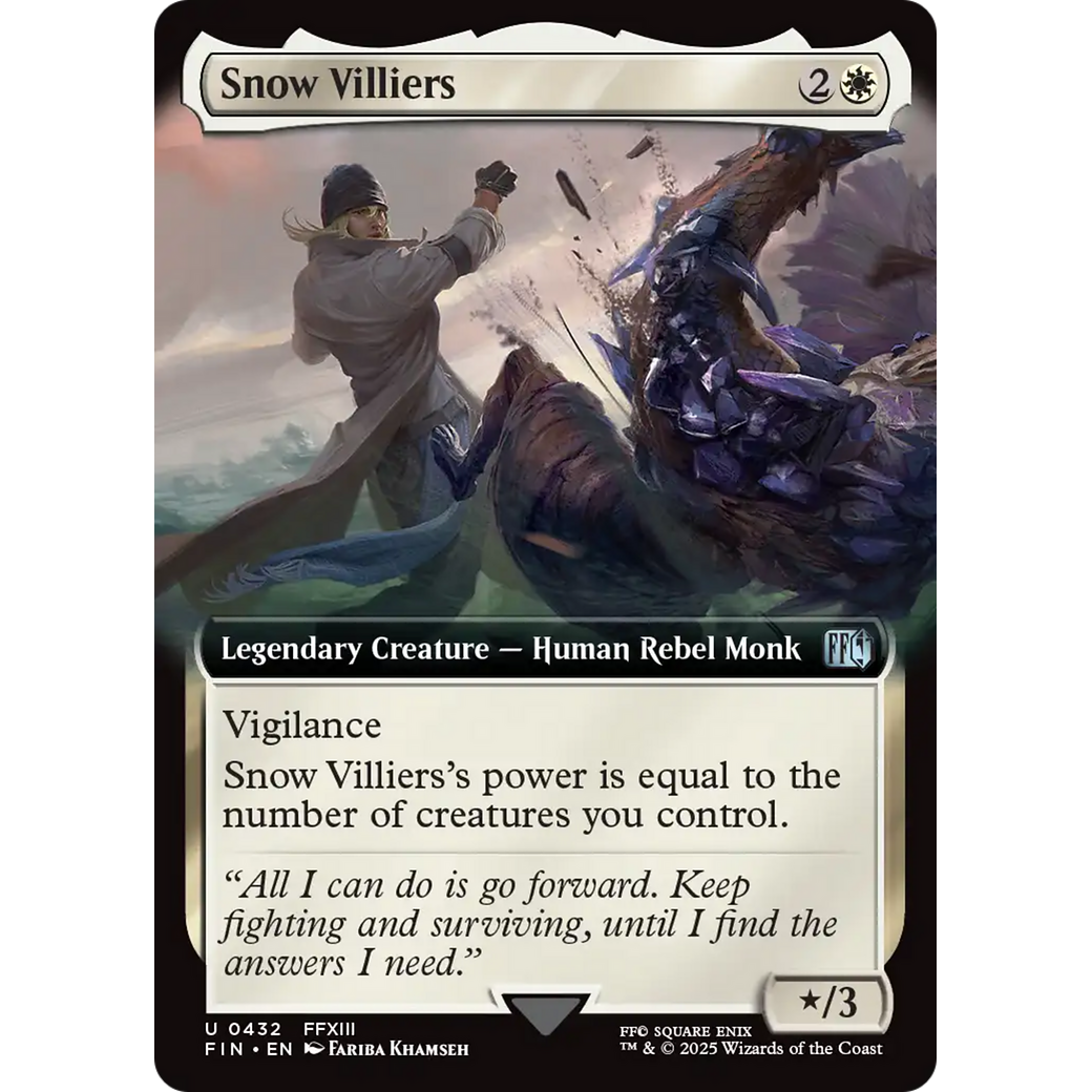 Snow Villiers (FIN-432) - FINAL FANTASY: (Extended Art) Foil