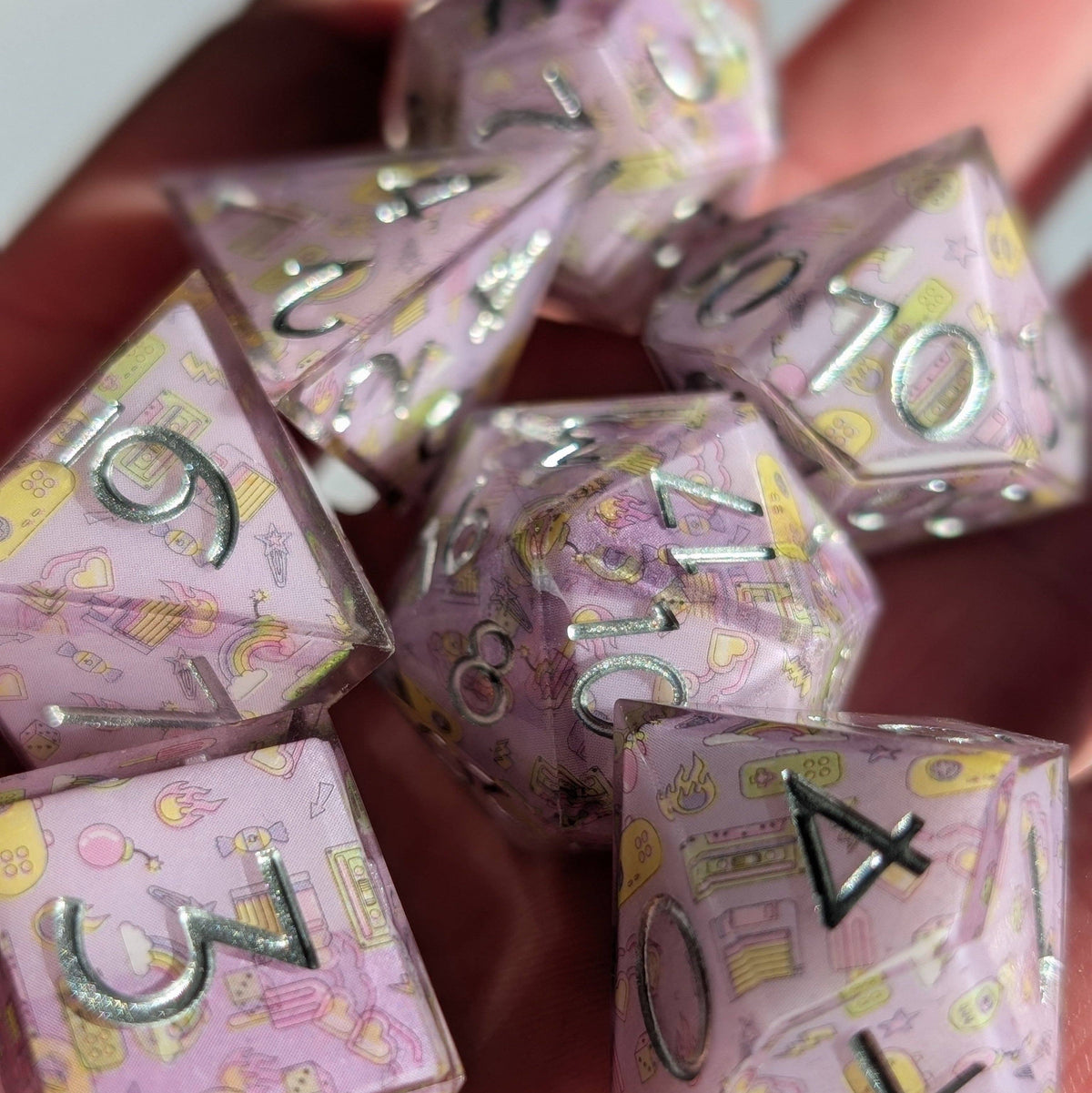 Memory Pop 7-Piece Polyhedral Dice Set