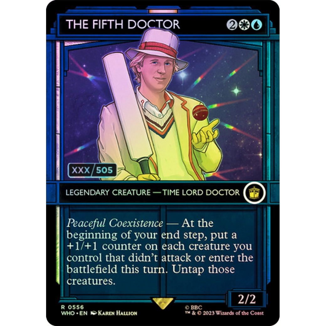 The Fifth Doctor (Serial Numbered) (WHO-556) - Doctor Who: (Showcase) (Borderless) Foil