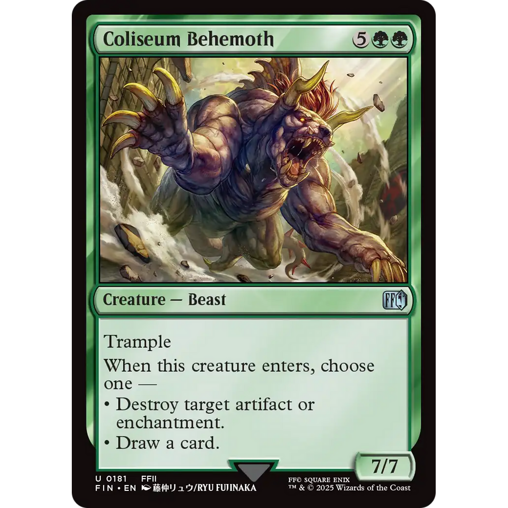 Coliseum Behemoth (FIN-181) - FINAL FANTASY Foil