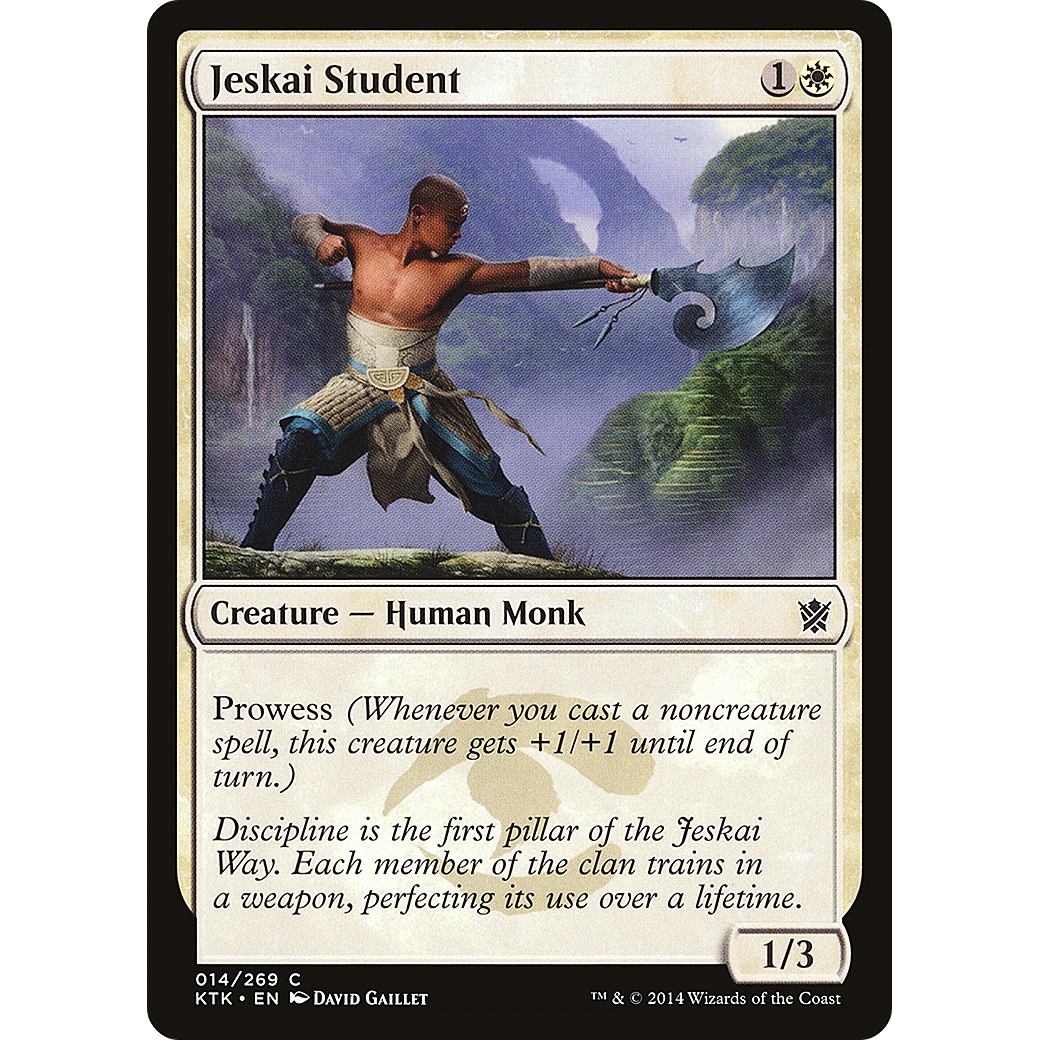 Jeskai Student (KTK-014) - Khans of Tarkir Foil