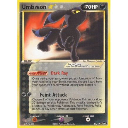 Umbreon Star 17/17 - POP Series 5 Holofoil