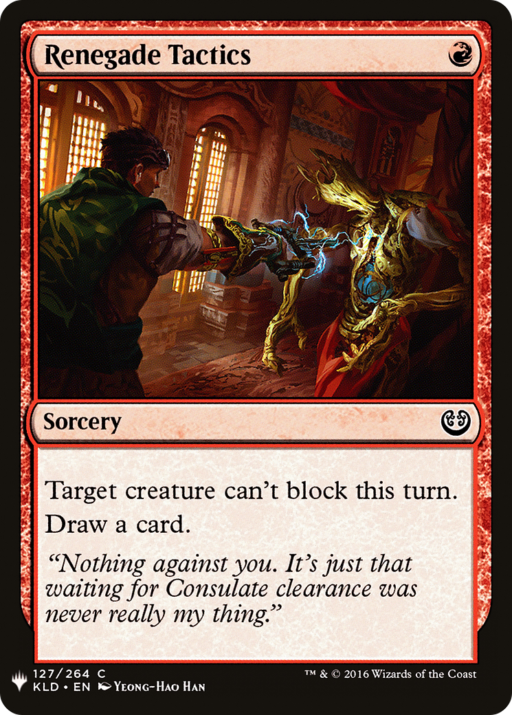 Renegade Tactics (KLD) (LIST-127) - The List