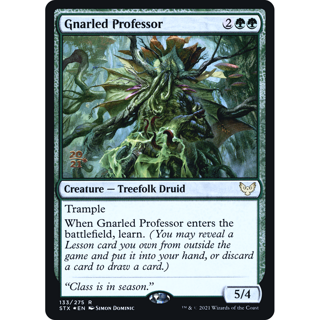 Gnarled Professor (PRE-133) - Strixhaven: School of Mages Promos Foil
