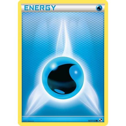 Water Energy 107/114 - Black and White Reverse Holofoil