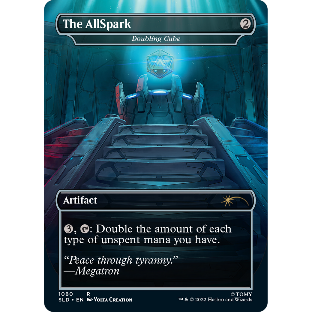 The AllSpark - Doubling Cube (SLD-1080) - Secret Lair Drop (Borderless) Foil