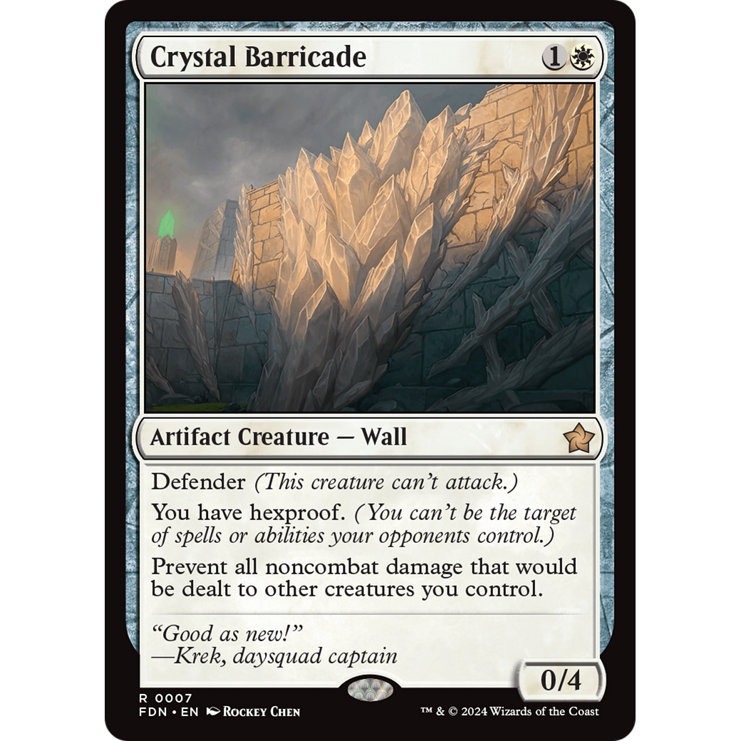 Crystal Barricade (FDN-007) - Foundations Foil