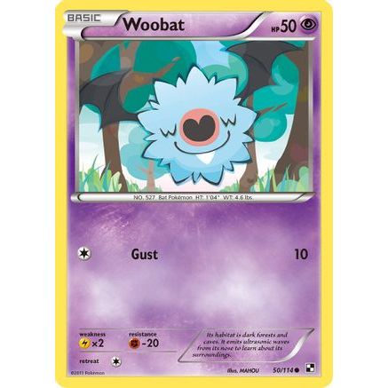 Woobat 50/114 - Black and White