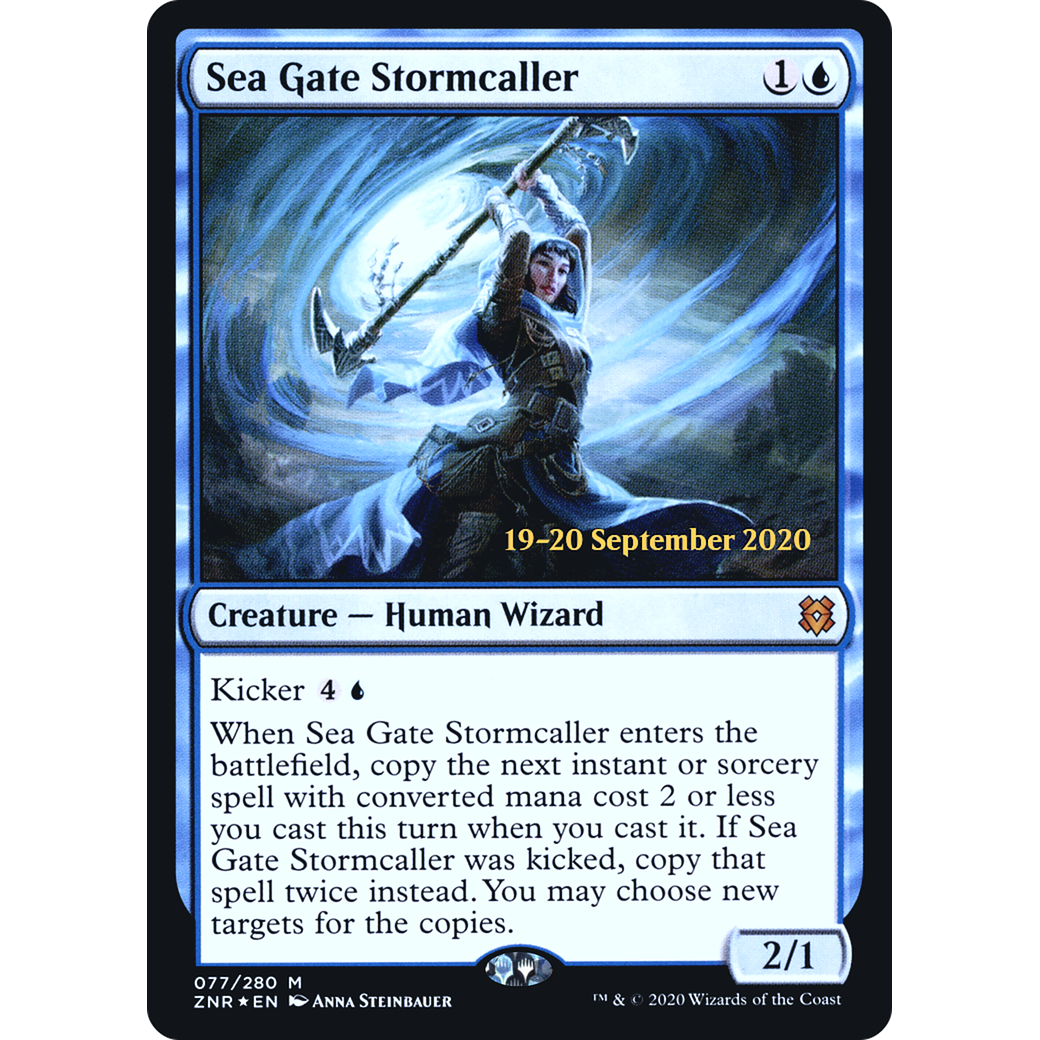 Sea Gate Stormcaller (PRE-077) - Zendikar Rising Promos Foil