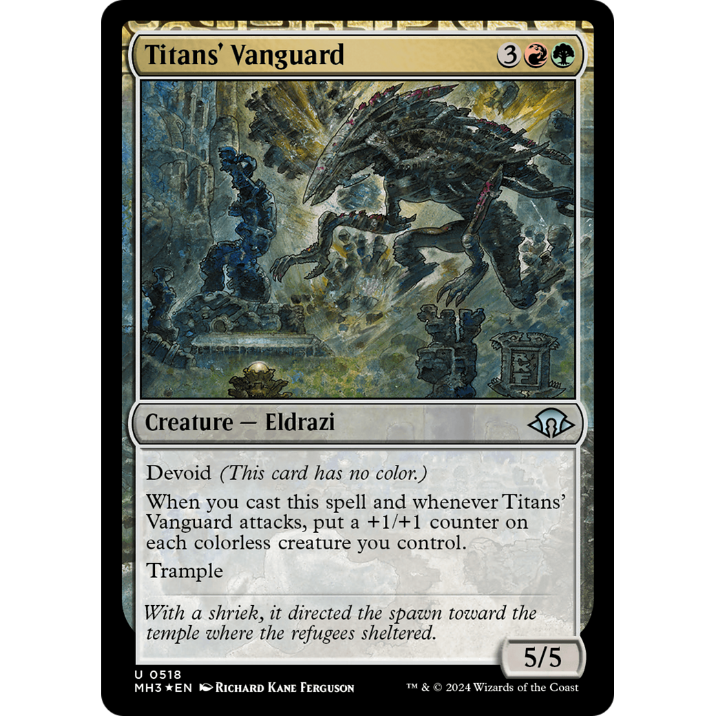 Titans' Vanguard (MH3-518) - Modern Horizons 3: (devoid) Foil