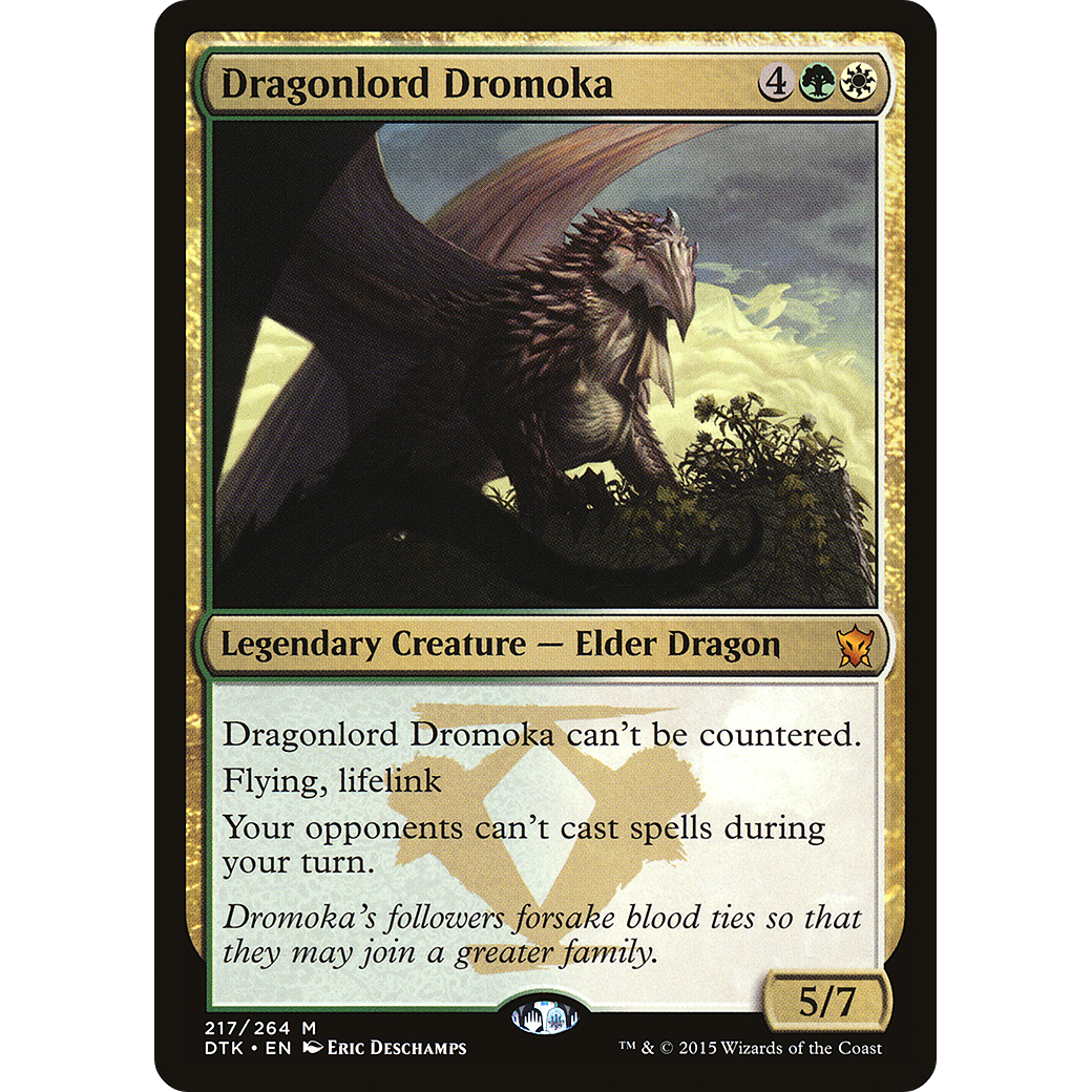 Dragonlord Dromoka (DTK-217) - Dragons of Tarkir Foil