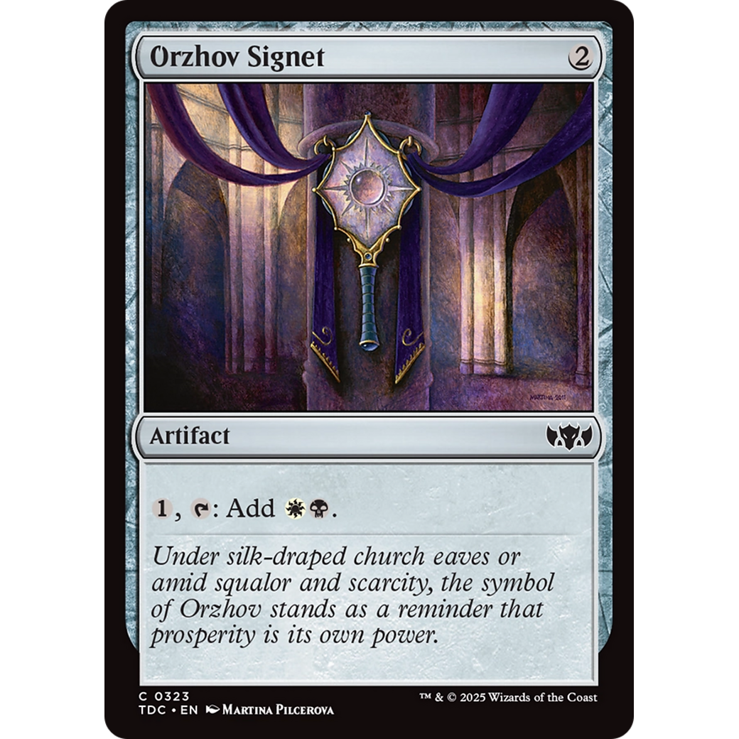 Orzhov Signet (TDC-323) - Commander: Tarkir: Dragonstorm