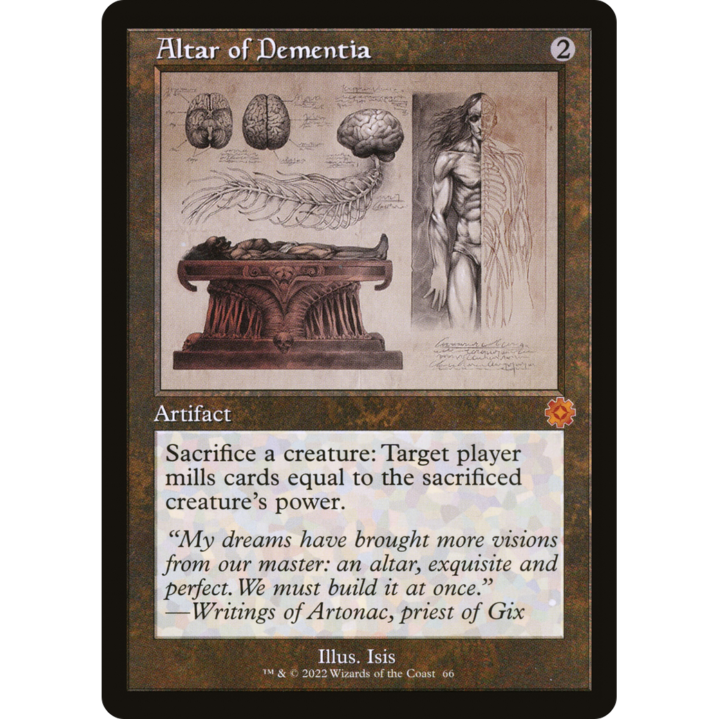 Altar of Dementia (Schematic) (BRR-066) - The Brothers' War Retro Artifacts
