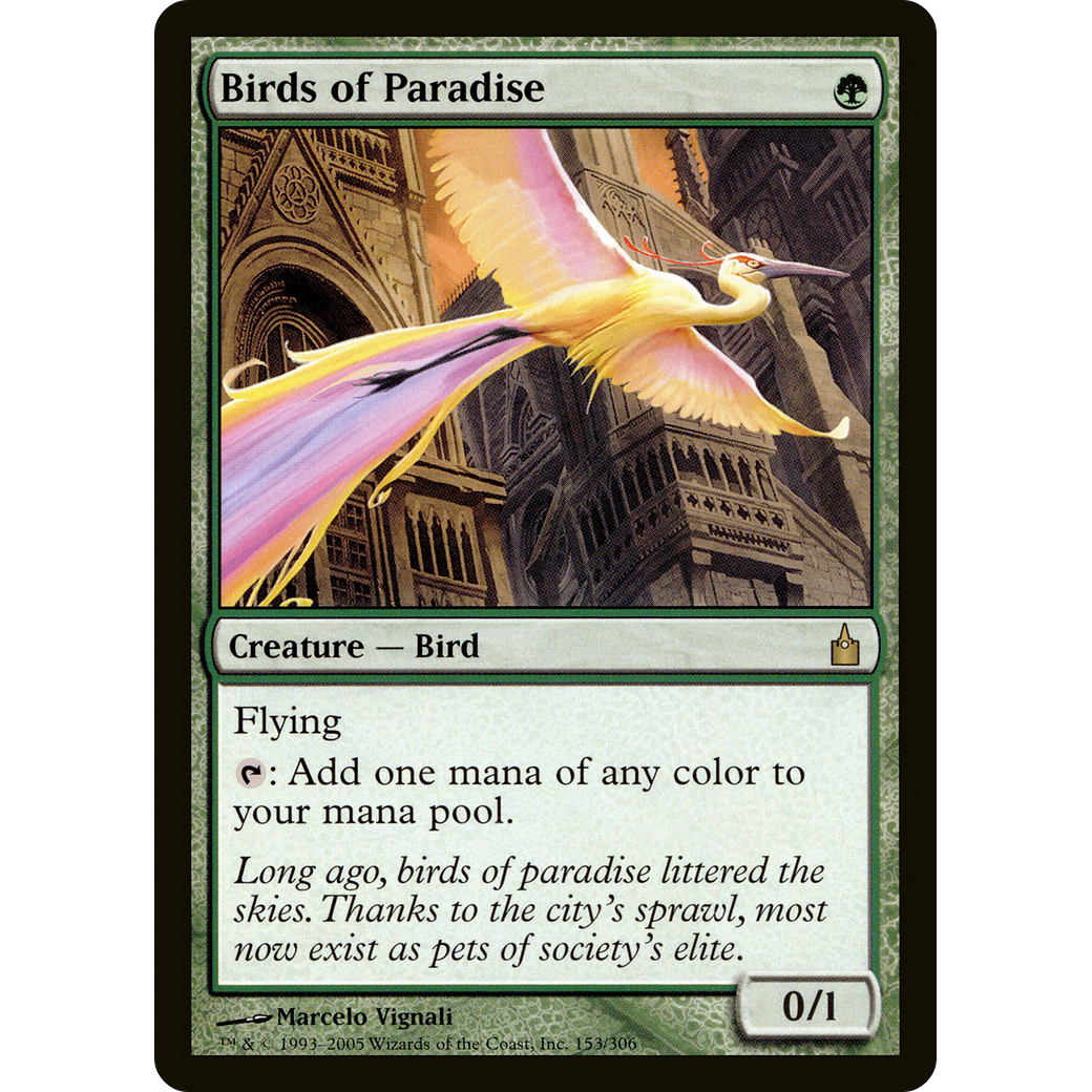 Birds of Paradise (RAV-153) - Ravnica: City of Guilds
