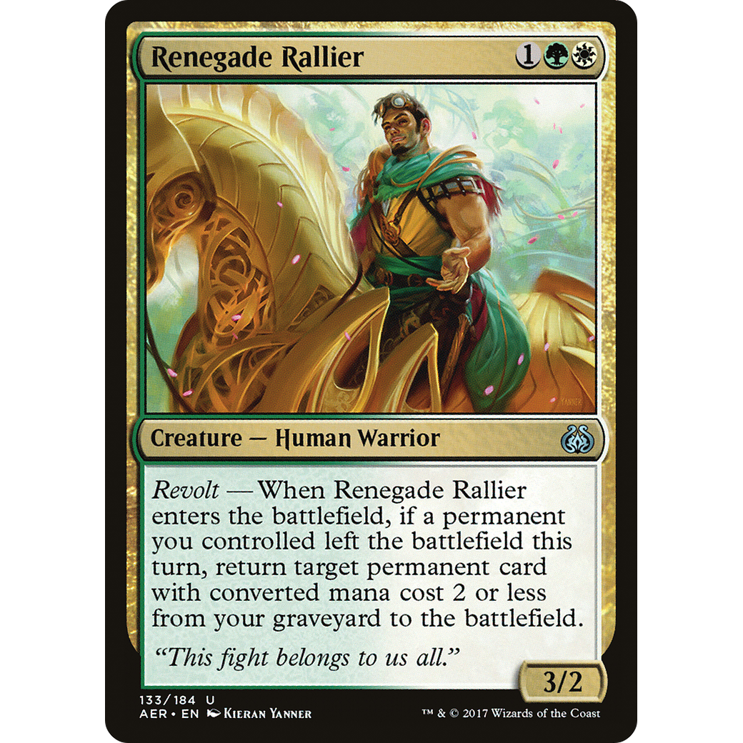 Renegade Rallier (AER-133) - Aether Revolt