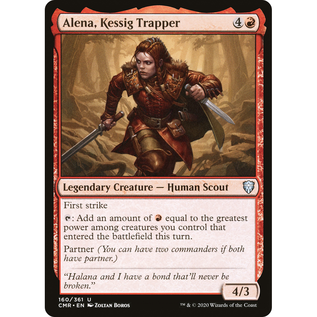 Alena, Kessig Trapper (CMR-160) - Commander Legends Foil