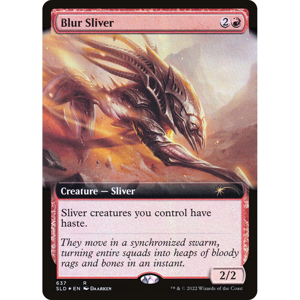 Blur Sliver (Extended Art) (SLD-637) - Secret Lair Drop: (Extended Art) Foil