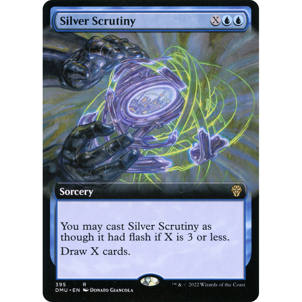 Silver Scrutiny (Extended Art) (DMU-395) - Dominaria United: (Extended Art) Foil