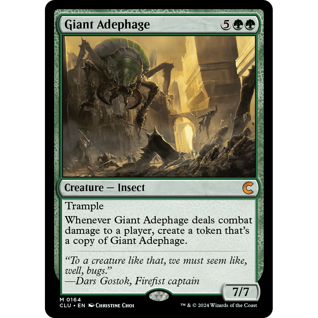 Giant Adephage (CLU-164) - Ravnica: Clue Edition