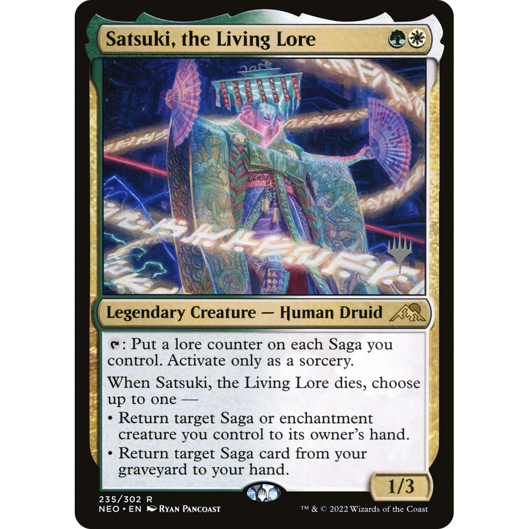 Satsuki, the Living Lore (PPNEO-235P) - Kamigawa: Neon Dynasty Promos