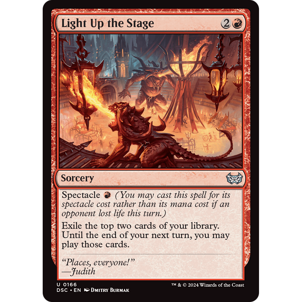 Light Up the Stage (DSC-166) - Duskmourn: House of Horror Commander
