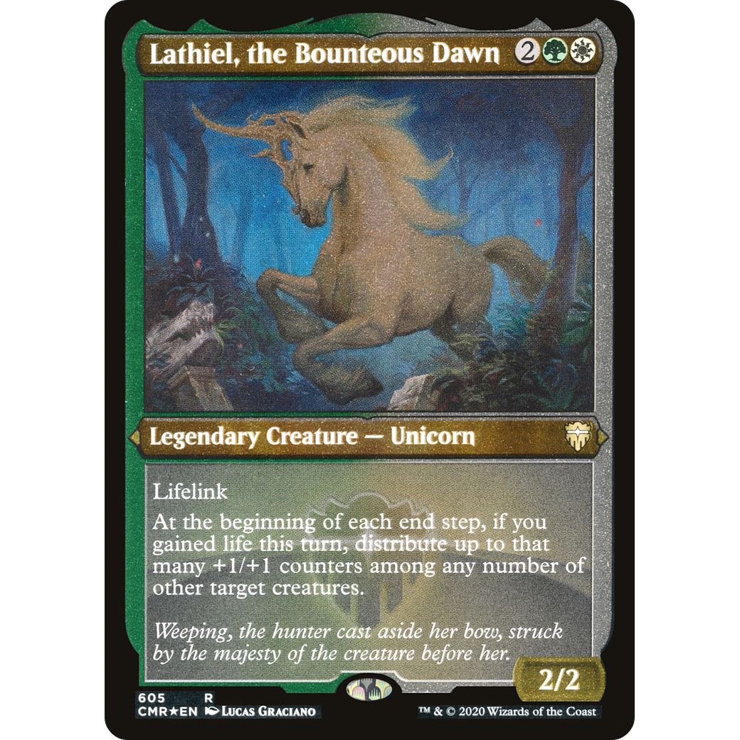 Lathiel, the Bounteous Dawn (Foil Etched) (CMR-605) - Commander Legends Foil