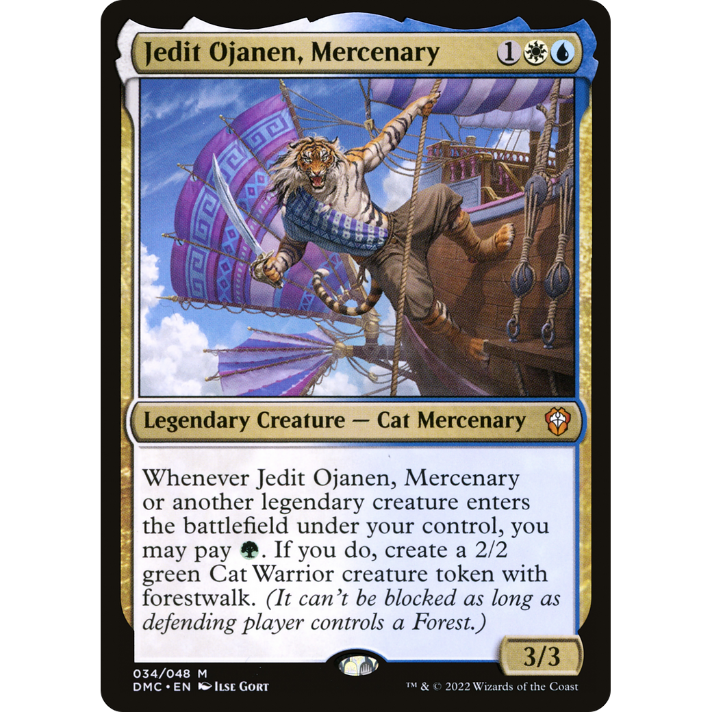 Jedit Ojanen, Mercenary (DMC-034) - Dominaria United Commander