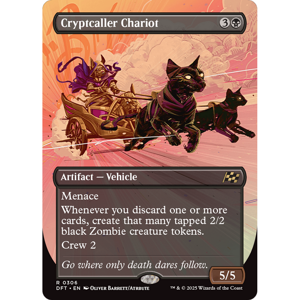Cryptcaller Chariot (DFT-306) - Aetherdrift (Borderless) Foil