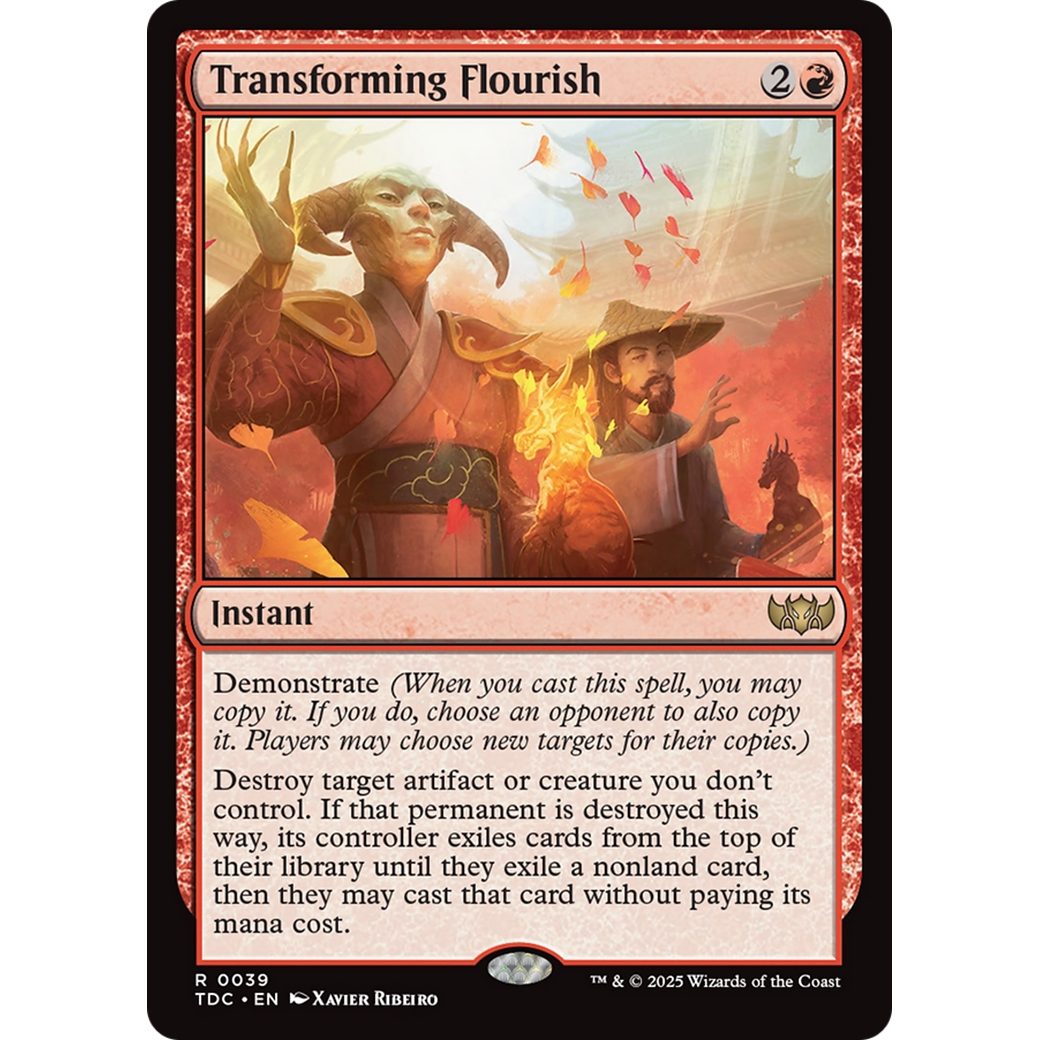 Transforming Flourish (TDC-039) - Commander: Tarkir: Dragonstorm