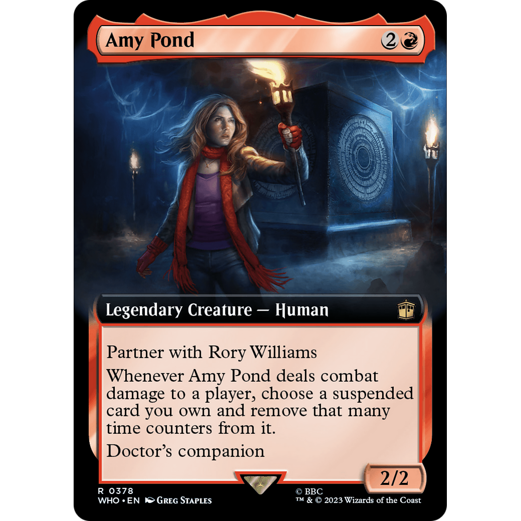 Amy Pond (Extended Art) (WHO-378) - Doctor Who: (Extended Art) Foil