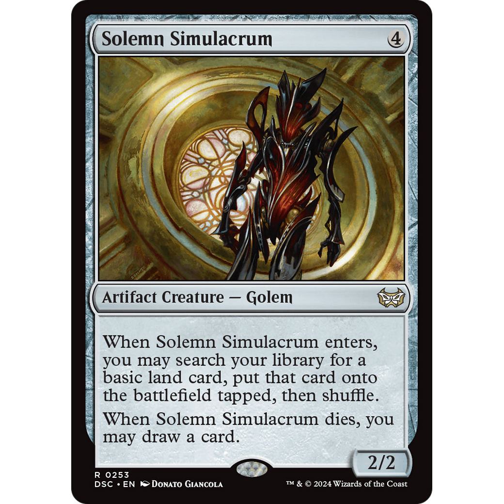 Solemn Simulacrum (DSC-253) - Duskmourn: House of Horror Commander