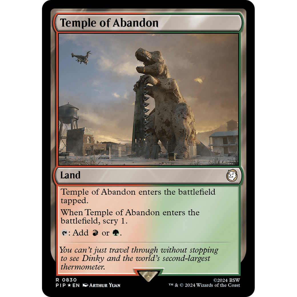 Temple of Abandon (PIP-830) - Fallout Foil