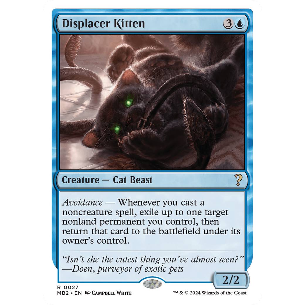 Displacer Kitten (White Border) (MB2-027) - Mystery Booster 2