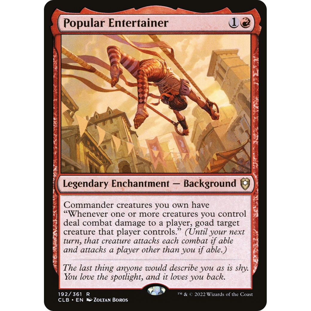 Popular Entertainer (CLB-192) - Commander Legends: Battle for Baldur's Gate Foil