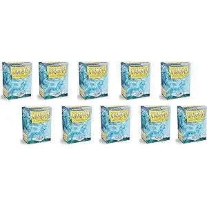 Dragon Shield Sleeves 1000ct: Clear Matte (Display of 10 boxes of 100ct)