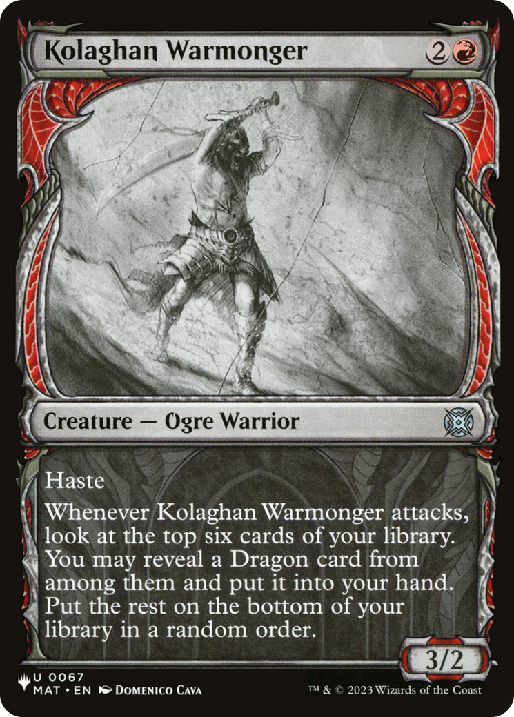 Kolaghan Warmonger (LIST-017) - The List Reprints: (Showcase)