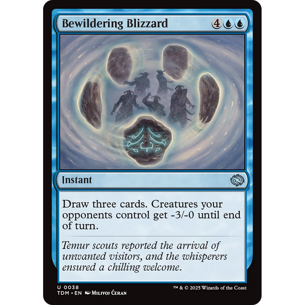 Bewildering Blizzard (TDM-038) - Tarkir: Dragonstorm Foil