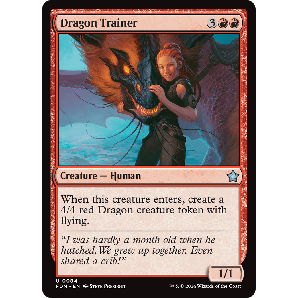 Dragon Trainer (FDN-084) - Foundations Foil