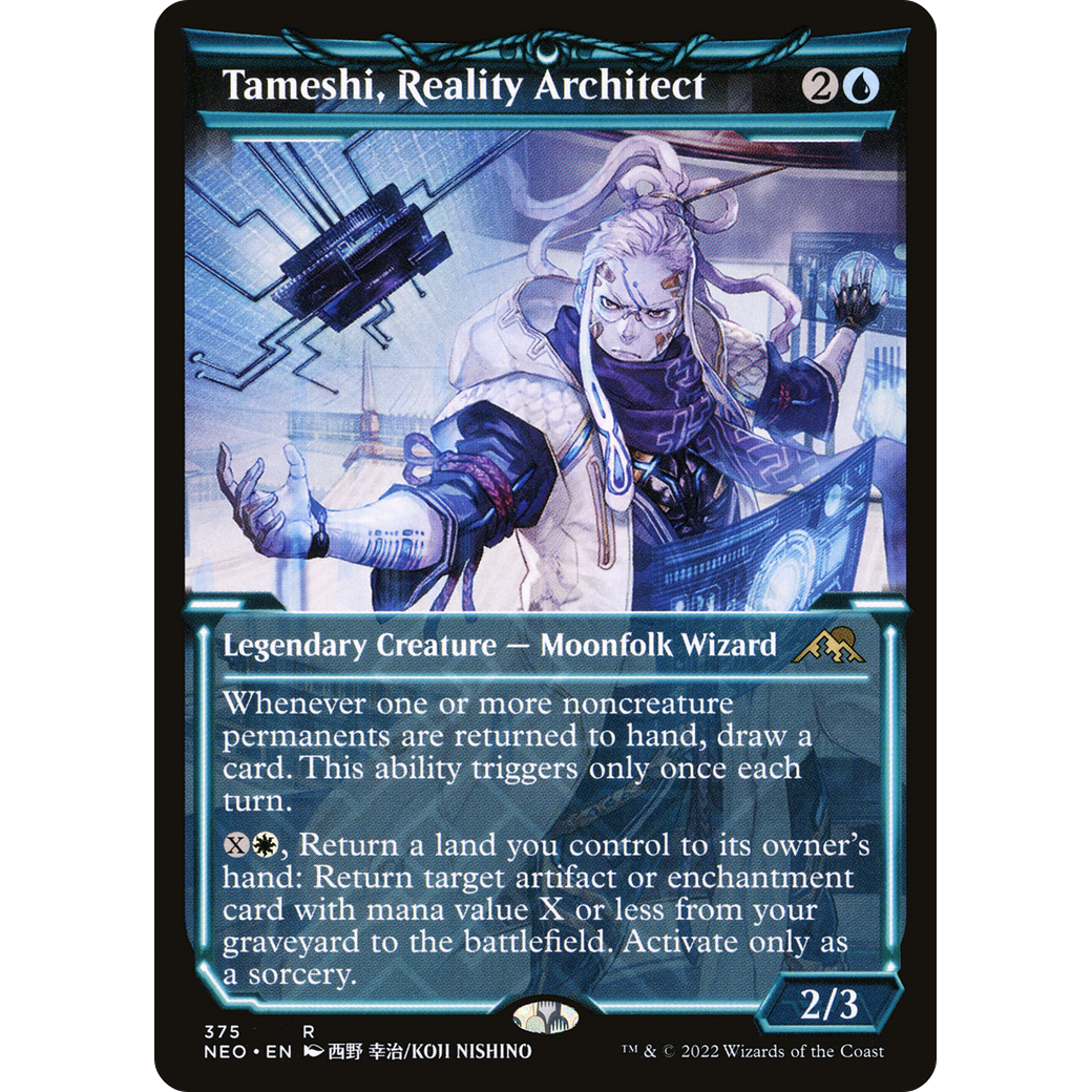 Tameshi, Reality Architect (NEO-375) - Kamigawa: Neon Dynasty: (Showcase)